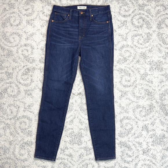 Madewell 10" High Rise Skinny Denim Jeans‎ Women's Size 28 Slim Ankle EUC - Picture 1 of 12